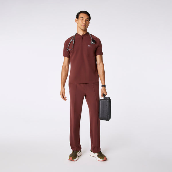 Men's Walnut Stratton Henley - Scrub Top