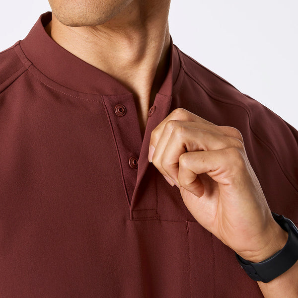 Men's Walnut Stratton Henley - Scrub Top