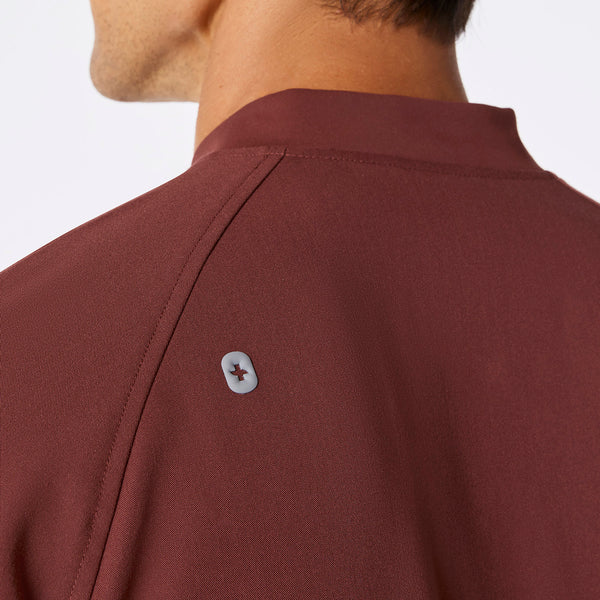 Men's Walnut Stratton Henley - Long-Sleeve Scrub Top