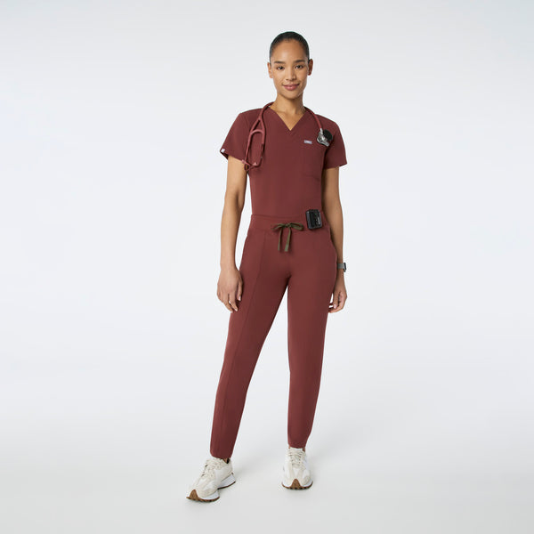 Women's Walnut Victoria Slim Tapered - Tall Scrub Pant