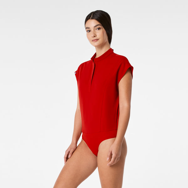Women's Winning Red Rafaela Thong Scrubbodysuit™