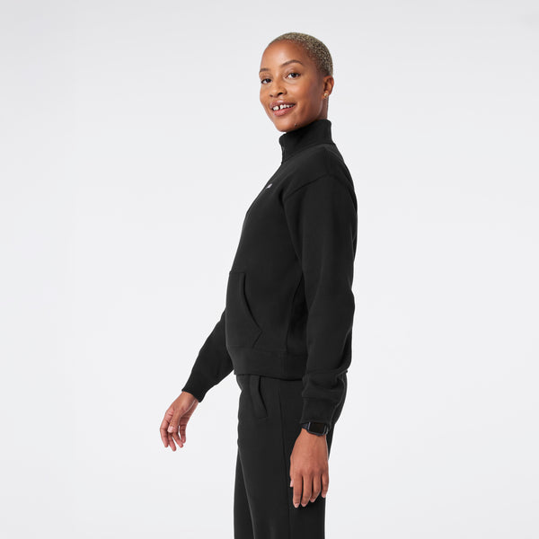 Women's Black Off-Shift ¼ Zip - Sweatshirt™