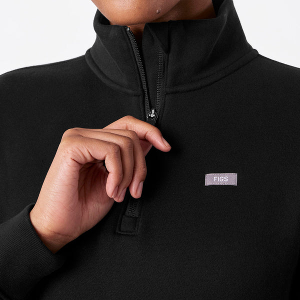 Women's Black Off-Shift ¼ Zip - Sweatshirt™
