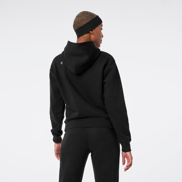 Women's Black Off-Shift - Hoodie Sweatshirt™