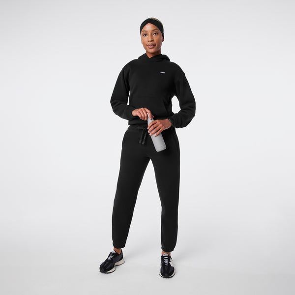 Women's Black Off-Shift - Hoodie Sweatshirt™