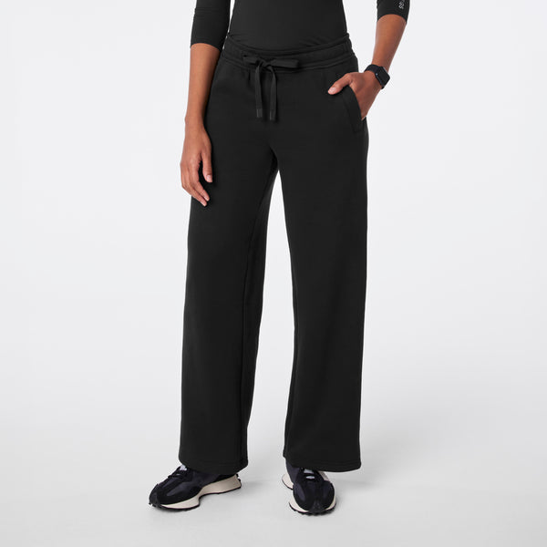 Women's Black Off-Shift Wide-Leg - Sweatpant™