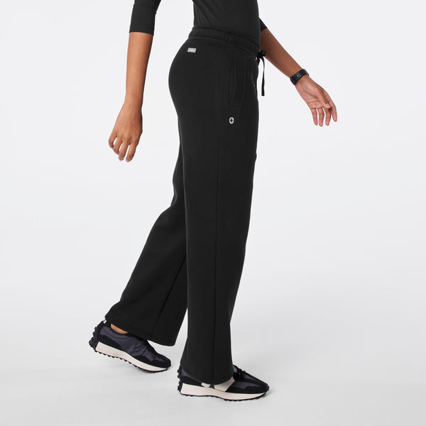 Women's Black Off-Shift Wide-Leg - Sweatpant™