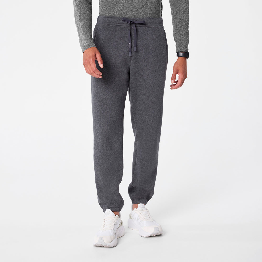 Men's Charcoal Heather Grey Off-Shift Relaxed - Jogger Sweatpant™