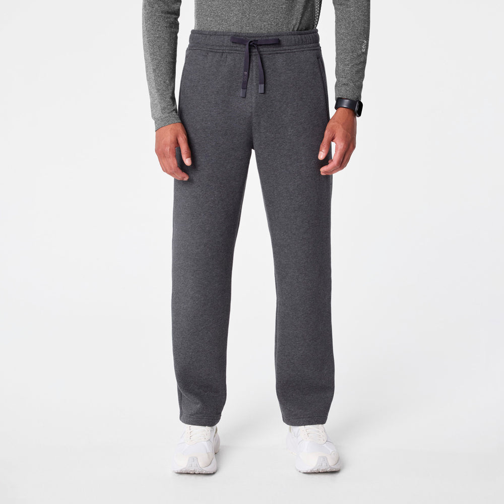 Men's Charcoal Heather Grey Off-Shift Straight-Leg - Sweatpant™