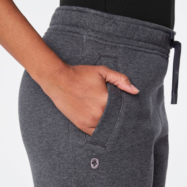 Women's Charcoal Heather Grey Off-Shift Wide-Leg - Sweatpant™
