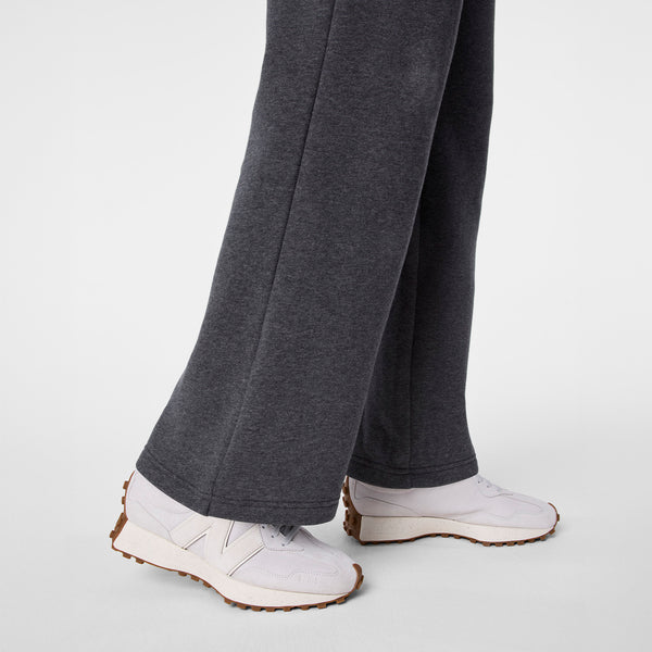 Women's Charcoal Heather Grey Off-Shift Wide-Leg - Sweatpant™