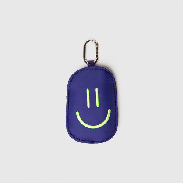 Purple Pulse Smile Bag Charm