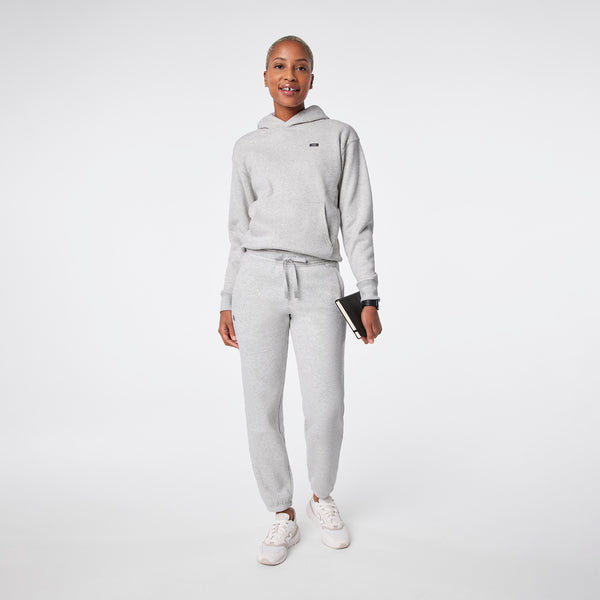 Women's Heather Grey Off-Shift - Hoodie Sweatshirt™