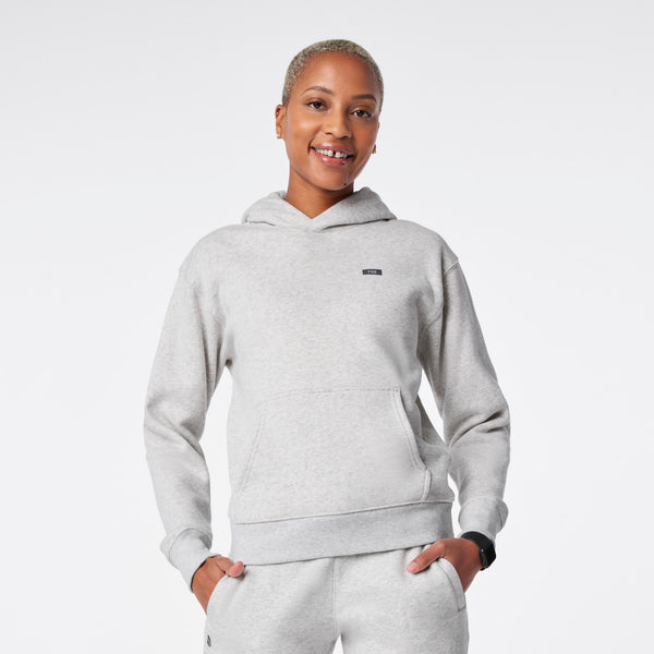 Women's Heather Grey Off-Shift - Hoodie Sweatshirt™