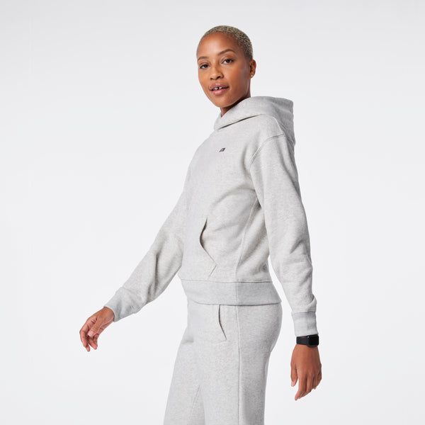 Women's Heather Grey Off-Shift - Hoodie Sweatshirt™