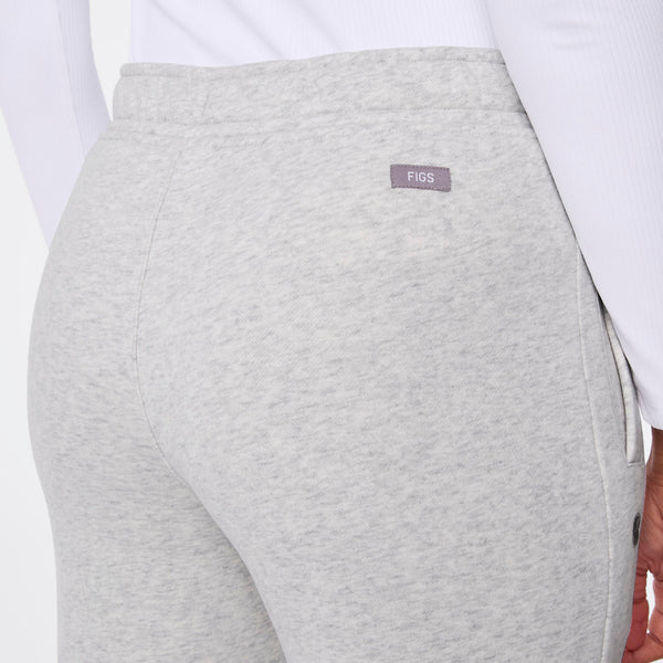 Women's Heather Grey Off-Shift Wide-Leg - Sweatpant™