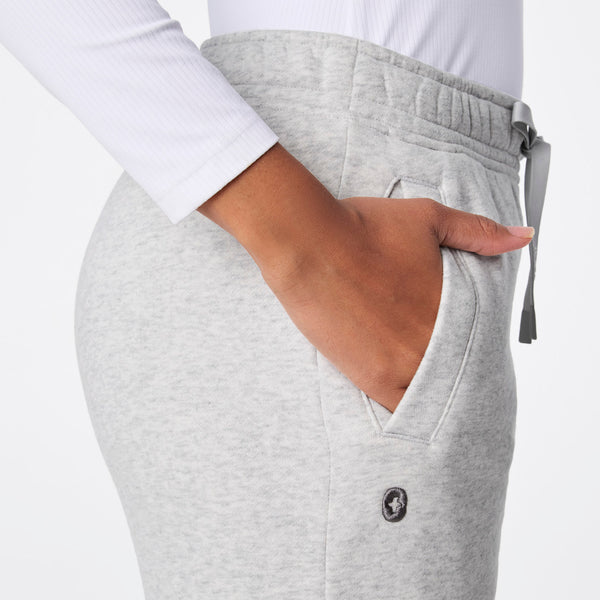 Women's Heather Grey Off-Shift Wide-Leg - Sweatpant™