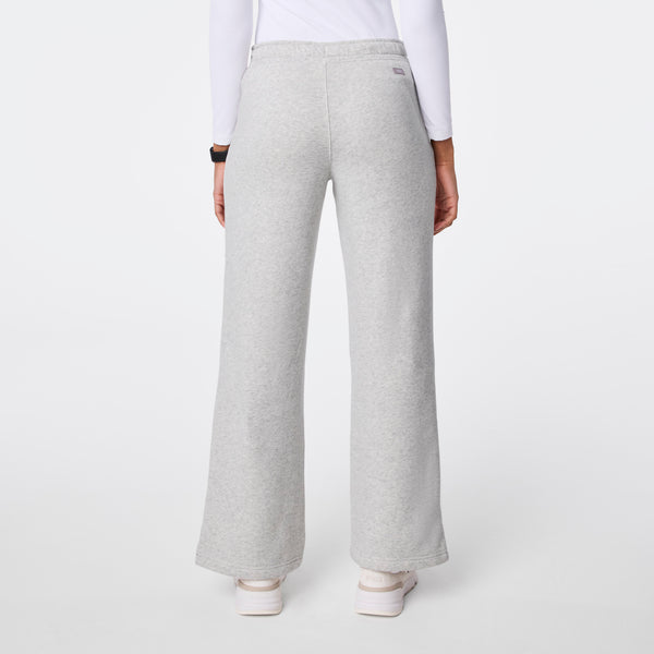 Women's Heather Grey Off-Shift Wide-Leg - Sweatpant™