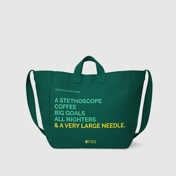 Hunter Green A Very Large Needle Tote