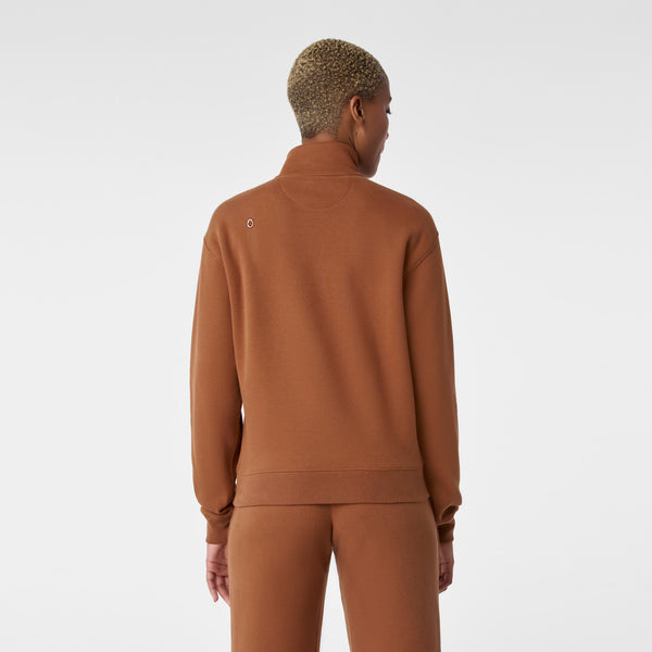 Women's Mocha Off-Shift ¼ Zip - Sweatshirt™