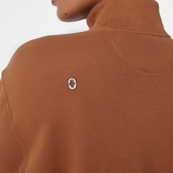 Women's Mocha Off-Shift ¼ Zip - Sweatshirt™