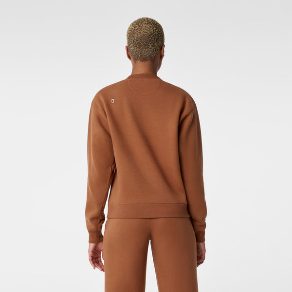 Women's Mocha Off-Shift Relaxed - Crewneck Sweatshirt™