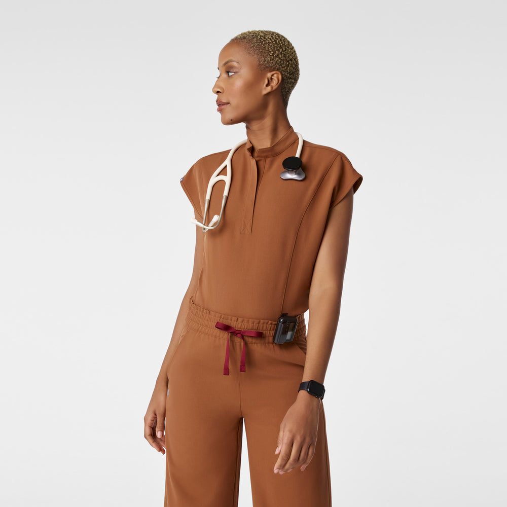 Women's Mocha Rafaela Thong Scrubbodysuit™