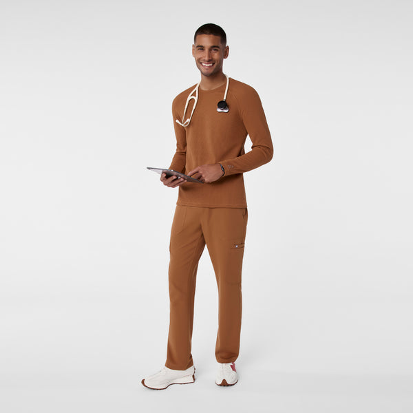 Men's Mocha Waffle - Long-Sleeve Underscrub