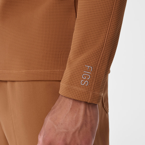 Men's Mocha Waffle - Long-Sleeve Underscrub