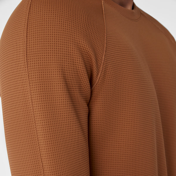 Men's Mocha Waffle - Long-Sleeve Underscrub