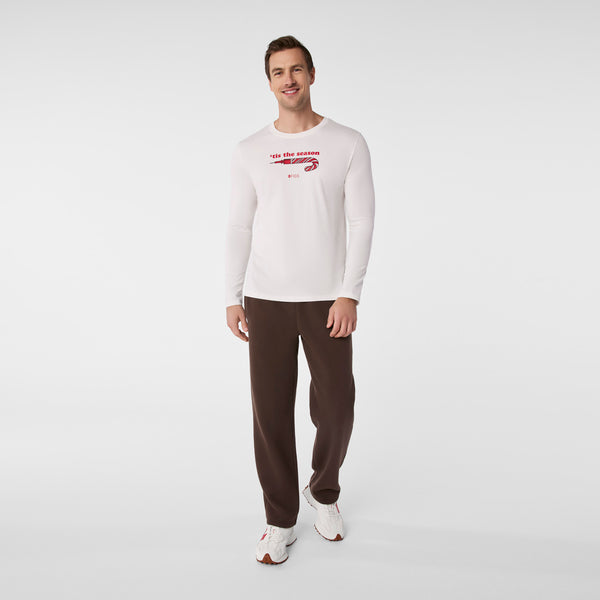Men's Off White Tis The Season - Long-Sleeve Underscrub
