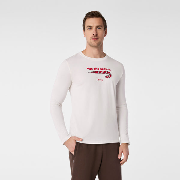 Men's Off White Tis The Season - Long-Sleeve Underscrub