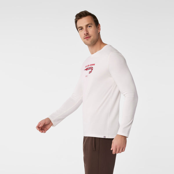 Men's Off White Tis The Season - Long-Sleeve Underscrub