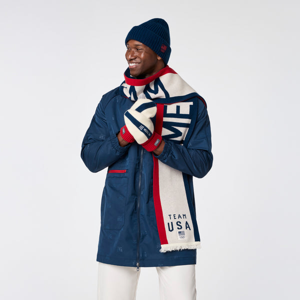 Unisex Off White FIGS x Team USA Knit Scarf