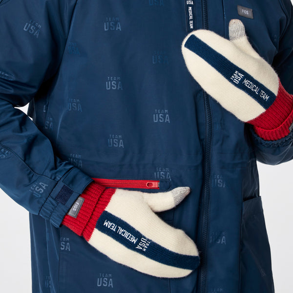 Unisex Off White FIGS x Team USA - Knit Gloves