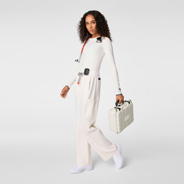 Women's Off White FIGS x Team USA Salta  - Long-Sleeve Underscrub