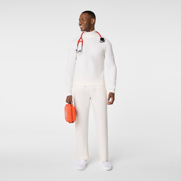 Men's Off White FIGS x Team USA Mock-Neck - Long-Sleeve Underscrub