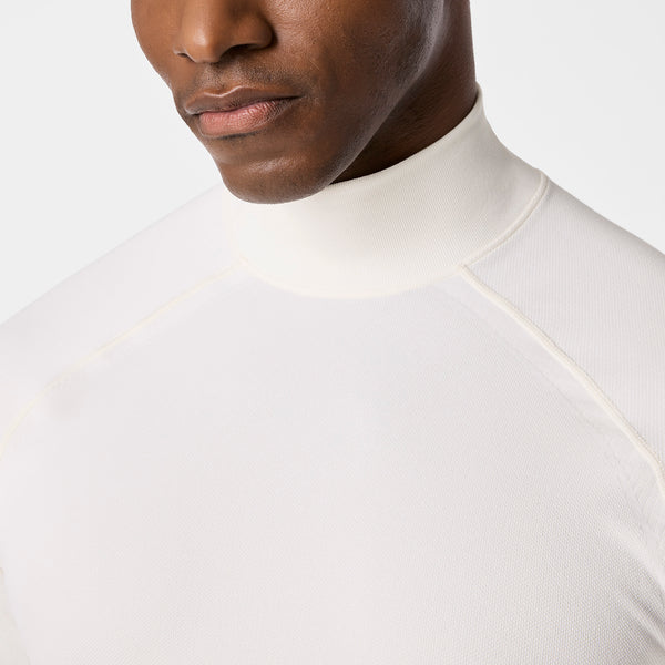 Men's Off White FIGS x Team USA Mock-Neck - Long-Sleeve Underscrub