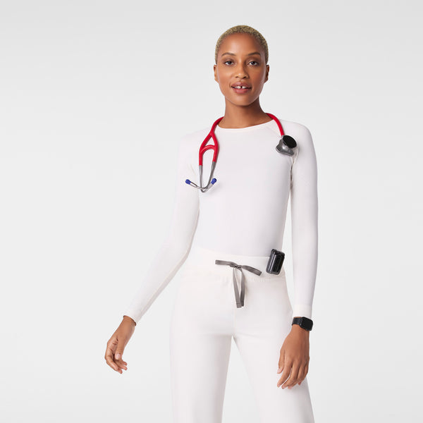 Women's Off White Salta Seamless - Long-Sleeve Underscrub