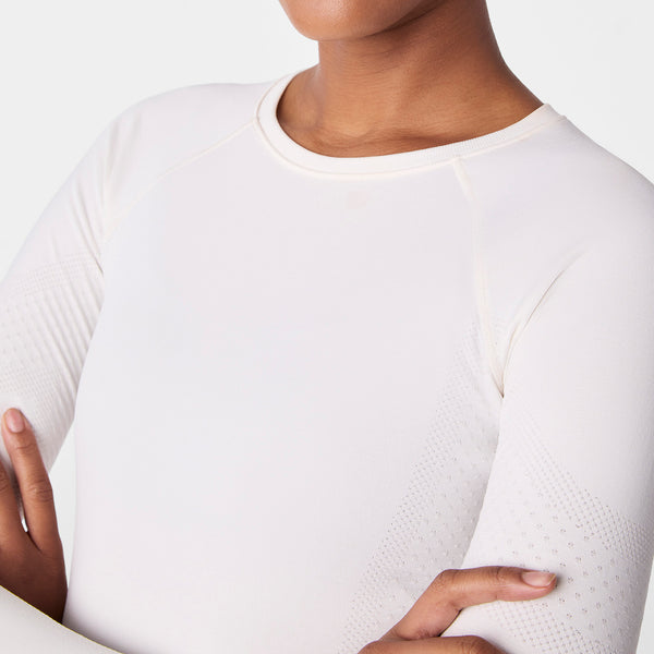 Women's Off White Salta Seamless - Long-Sleeve Underscrub