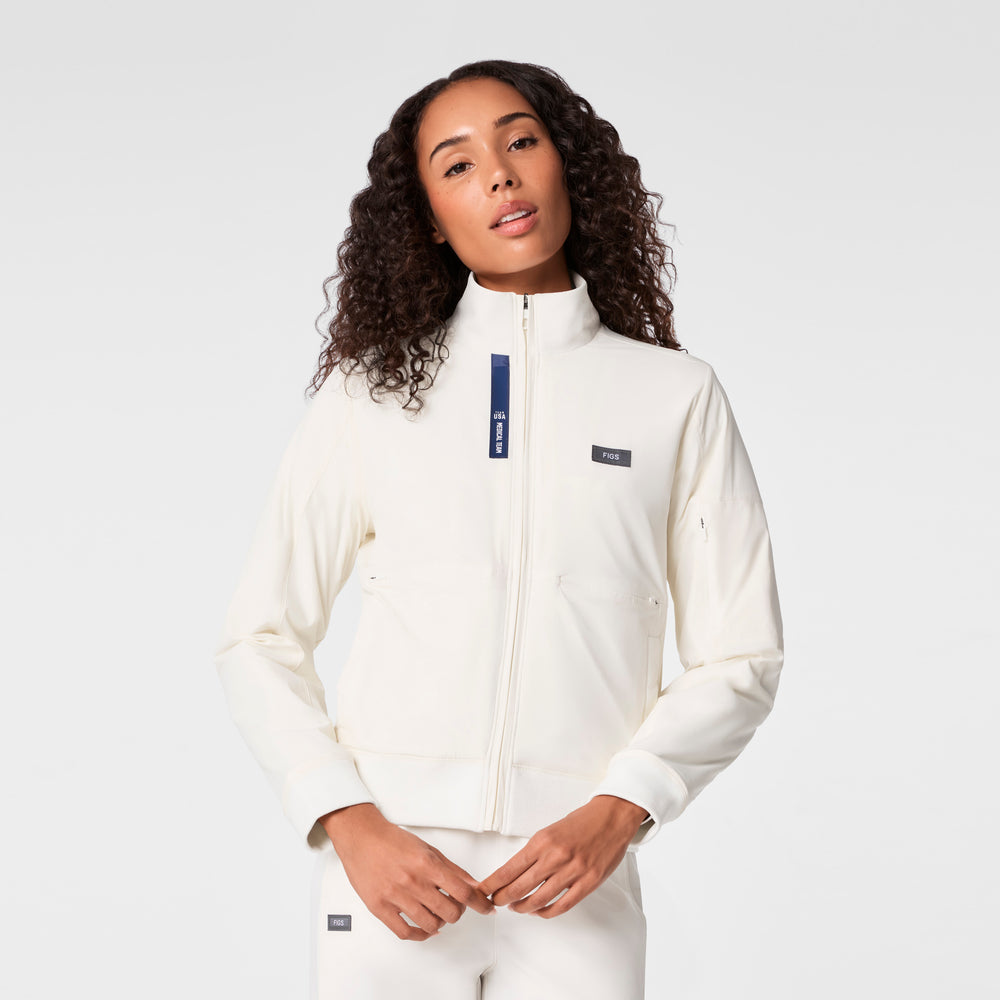 Women's Off White FIGS x Team USA Float Bomber Jacket™