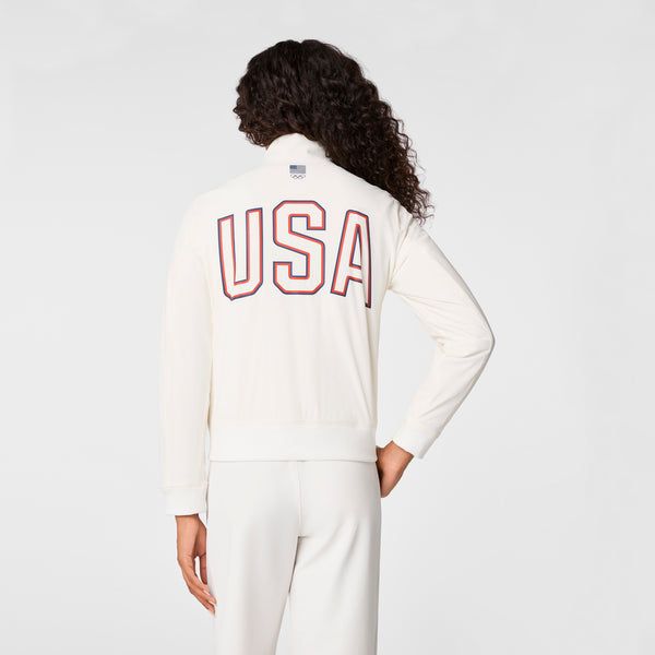 women's Off White FIGS x Team USA On-Shift - Float Bomber Jacket™