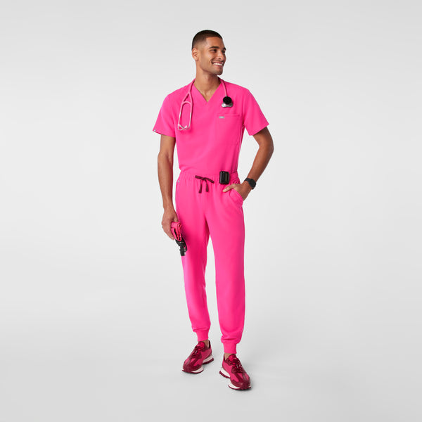 Men's Shocking Pink Leon -  Scrub Top™
