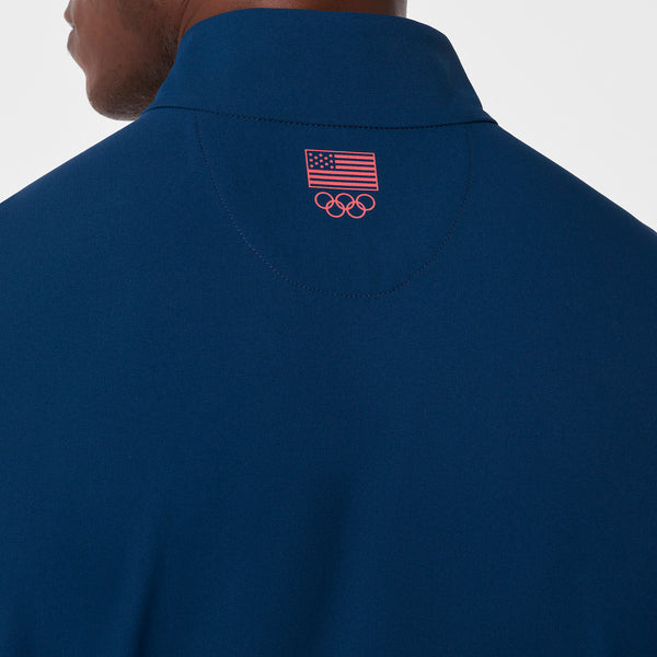 Men's Team USA Blue FIGS x Team USA FIBREx Mock-Neck - Scrubjumpsuit™