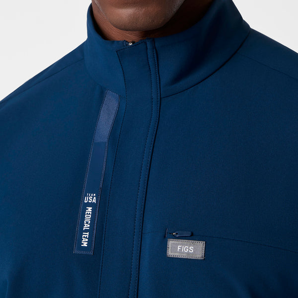 Men's Team USA Blue FIGS x Team USA FIBREx Mock-Neck - Scrubjumpsuit™