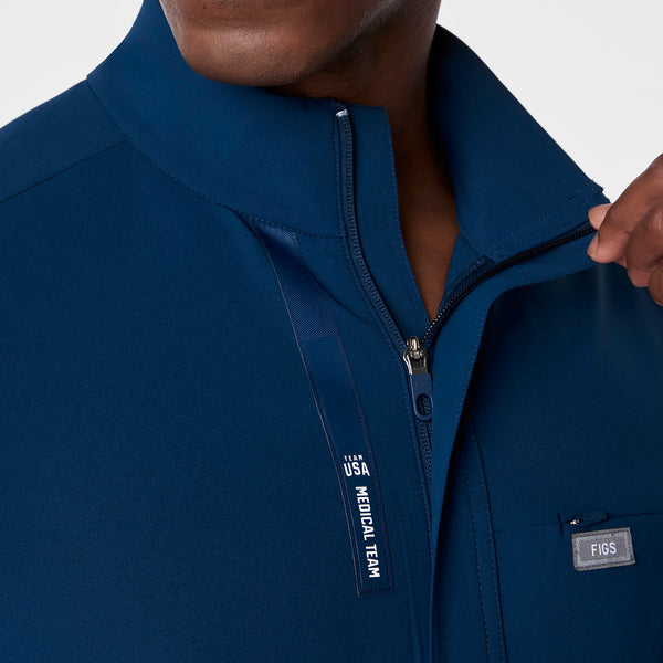 Men's Team USA Blue FIGS x Team USA FIBREx Mock-Neck - Scrubjumpsuit™
