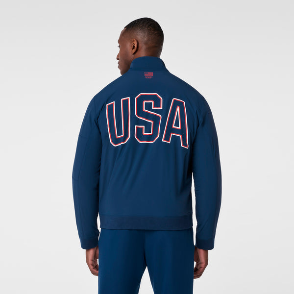 Men's Team USA Blue FIGS x Team USA Float Bomber Jacket™