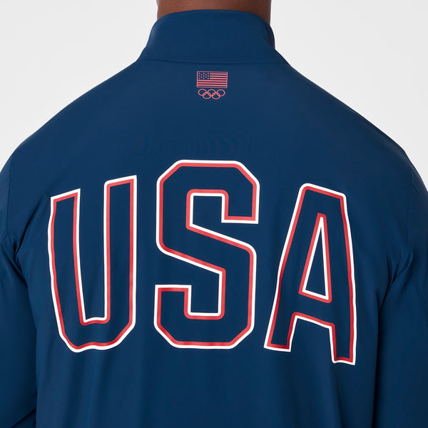 Men's Team USA Blue FIGS x Team USA Float Bomber Jacket™
