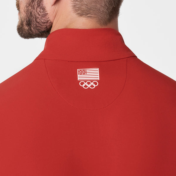 Men's Team USA Red FIGS x Team USA FIBREx Mock-Neck - Scrubjumpsuit™