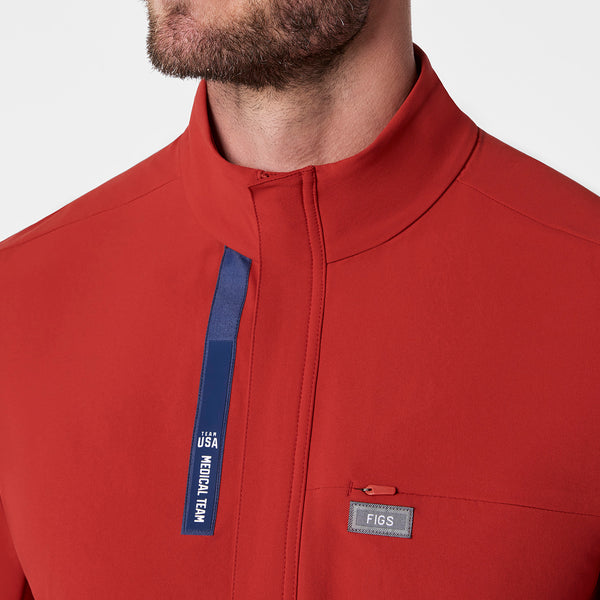 Men's Team USA Red FIGS x Team USA FIBREx Mock-Neck - Scrubjumpsuit™
